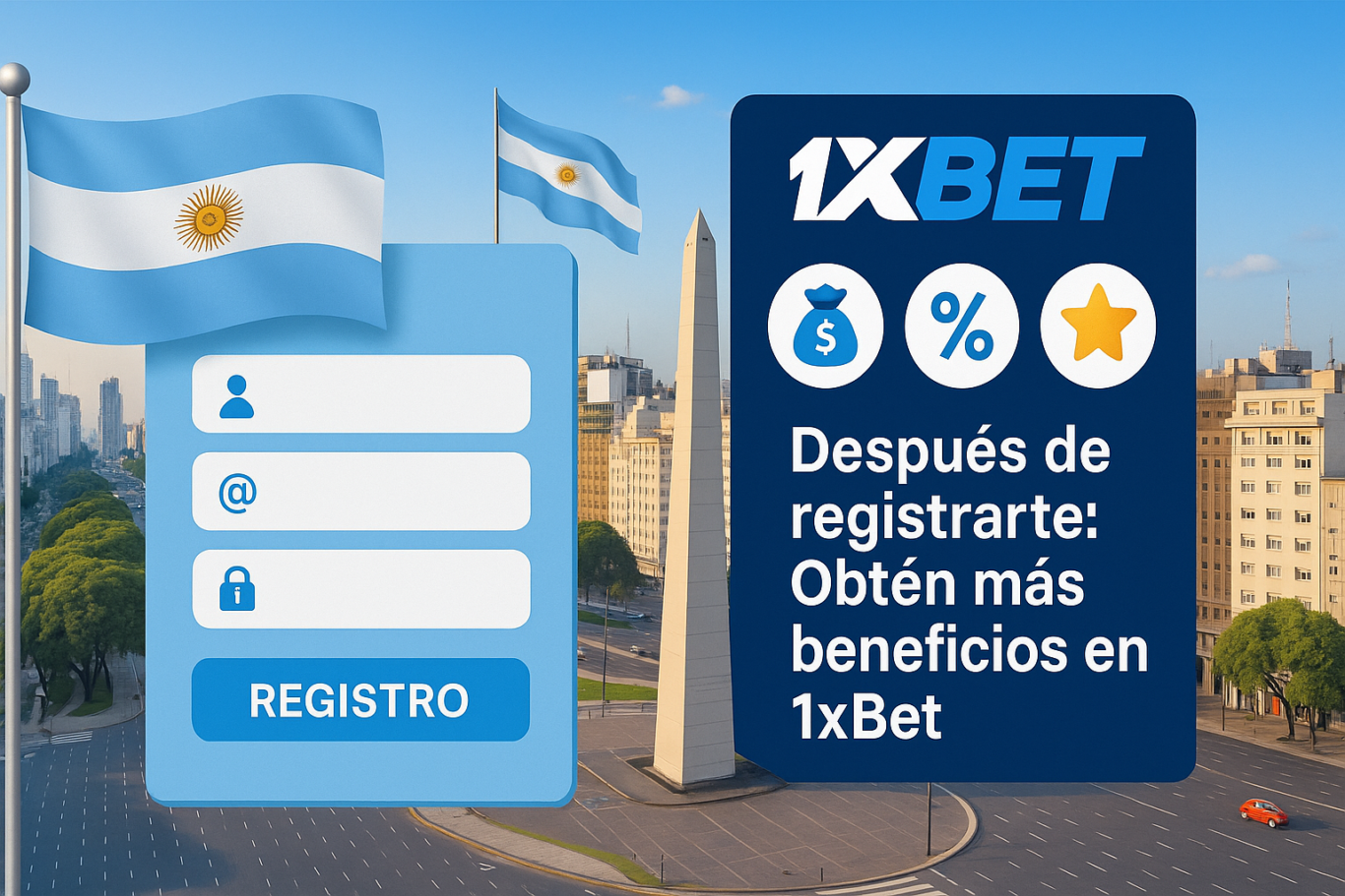 After registration: Get more benefits at 1xBet